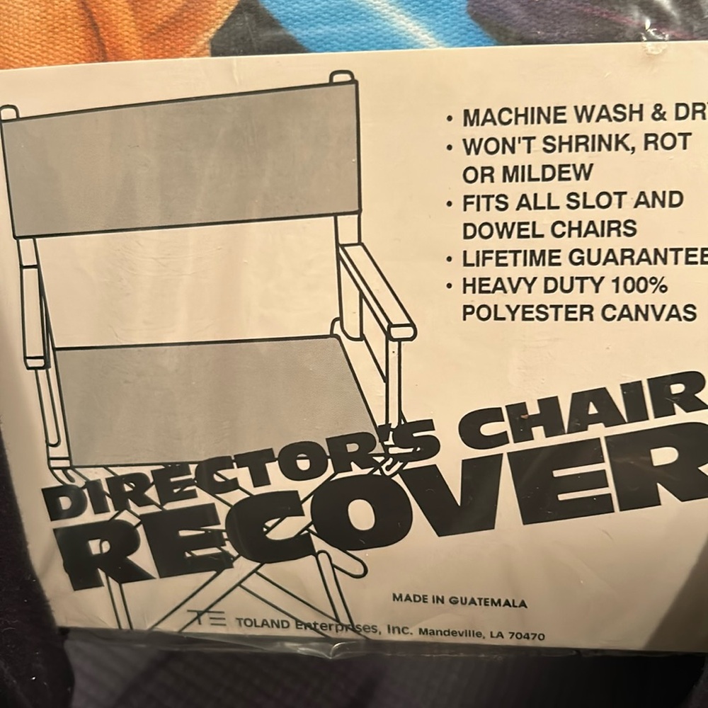 Old joes directors chair cover